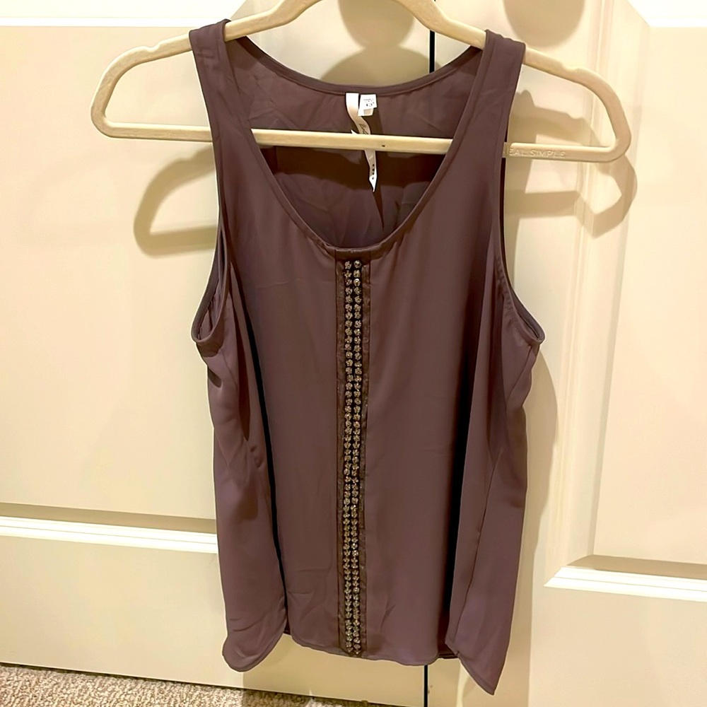 Bellatrix taupe color Blouse Tank Top